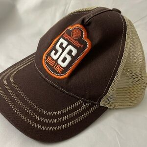 Vintage Jagermeister Adjustable Snapback Trucker Hat Brown Rare